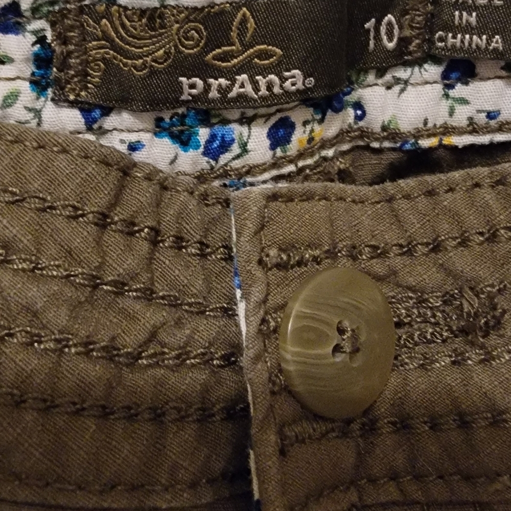 Women's Prana Cuffed Pants Size 10 - Picture 3 of 4